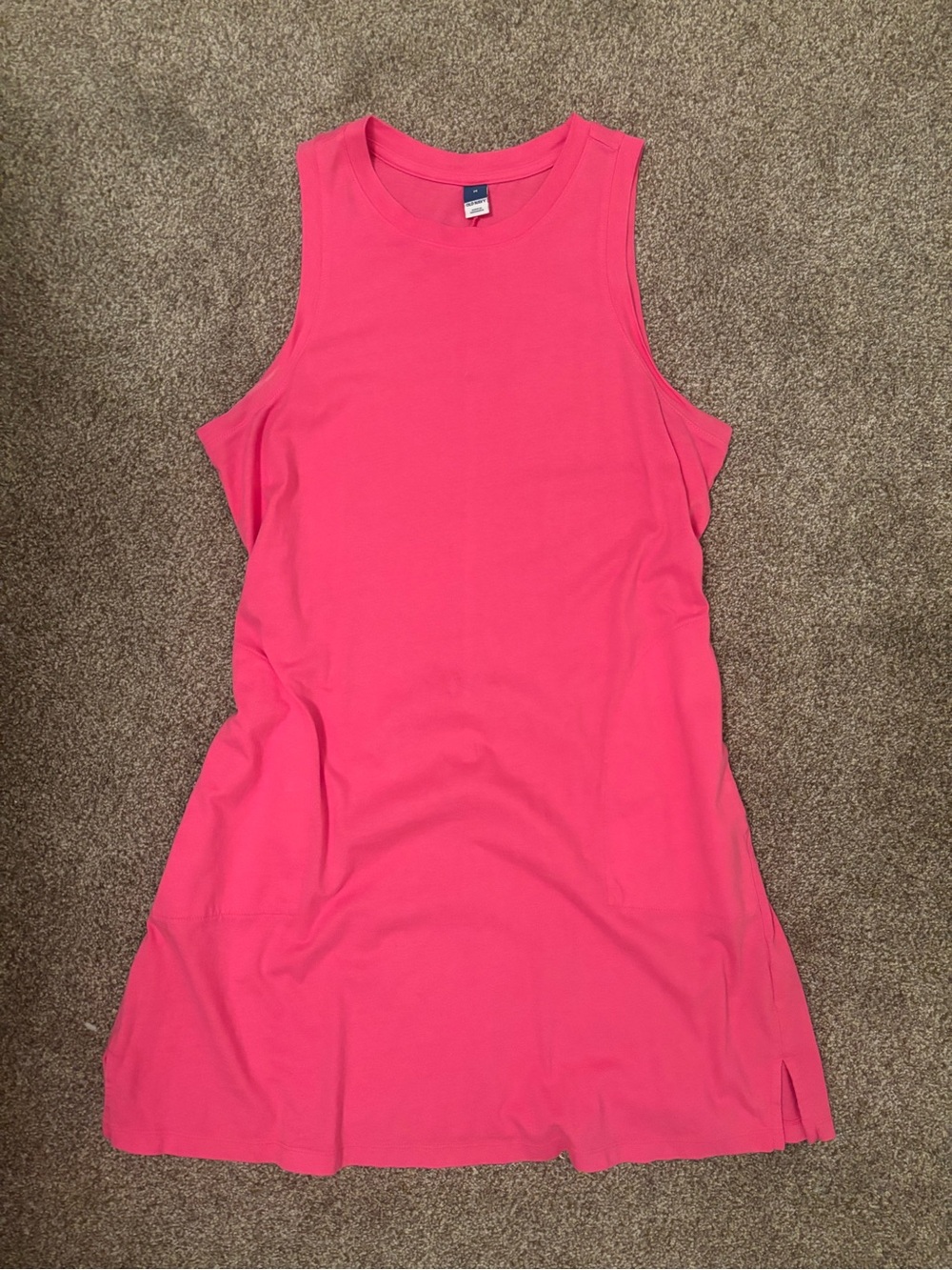 Old Navy Hot Pink Sleeveless Tank Dress